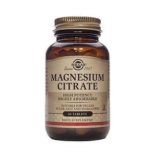 Citrato de Magnésio Solgar 200 Mg 60 Comp