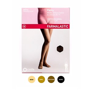 Calcinha Farmalastic Normal 22-29 mm Hg com bico Cappuccino T/p 