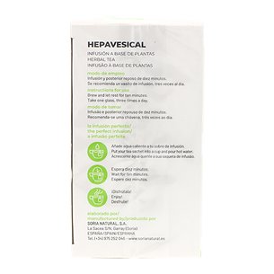 Natusor 01 Hepavesical Infusion Soria Natural 20 Sobres R03029 2