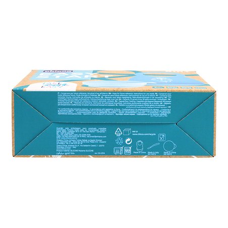 Chicco Easy Start Set Comida Silicona Azul 6m
