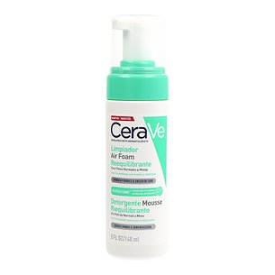 Cerave Air Foam Cleanser Reequilibrante Pele Normal Mista 148ml