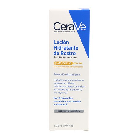 Cerave Locion Hidratante De Rostro Spf50 52 ml