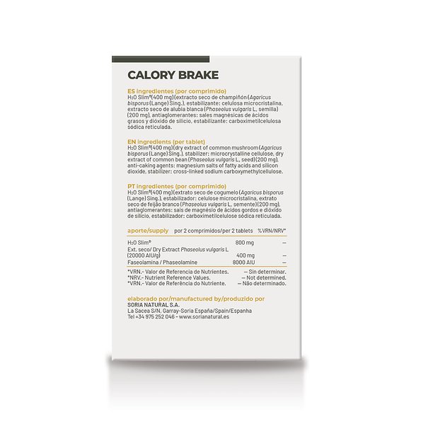 Calory Brake Con H2o Slim 24com Soria Natural