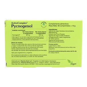 Activecomplex Pycnogenol 60 Comps 2