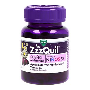 Zzzquil Natura Kids 30 Gomas Sabor Frutas 