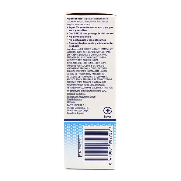 Bepanthol Derma Nutritiva Crema Facial Diaria Sp