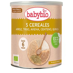 Babybio 5 Cereales +6 Meses 220 g