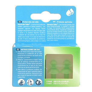 Tampões de ouvido Quies Specific Aqua para adultos, 2 unidades 2