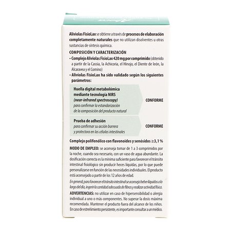 Comprar Aliviolas Fisiolax 90 Comprimidos | Tránsito Intestinal