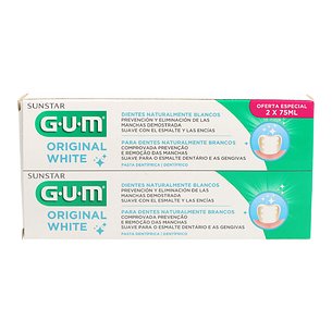 Gum Original Pasta de Dentes Branca 2x75 ml Promo