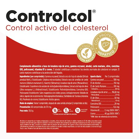 Eladiet Controlcol Colesterol 60 Comprimidos