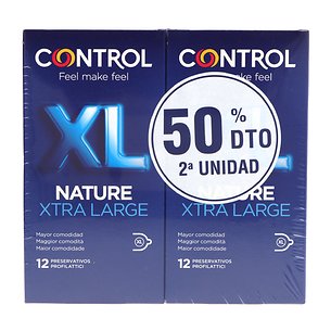 Control Preservativos Nature XL 2x12 Unidades Promo