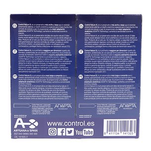 Control Preservativos Nature Xl 2x12 Unidades Promo 2