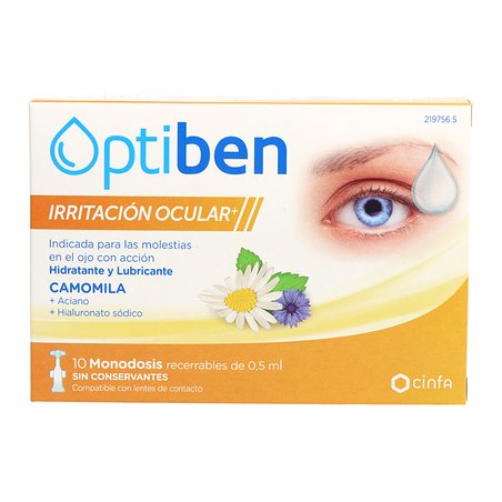 Optiben Irritacion Ocular 10 Monodosis