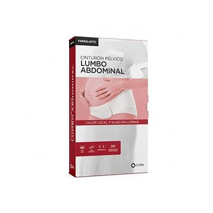Cinto pélvico lomboabdominal branco Farmalastic