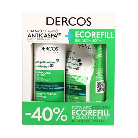 Vichy Dercos Champu Anticaspa Grasa 390ml Ecoref