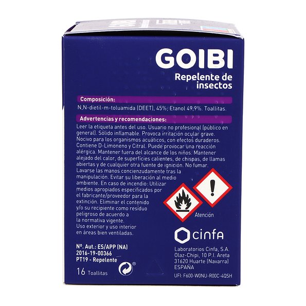 Goibi Xtreme Forte Anti-Mosquito Wipes 16 Units