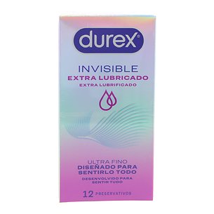Durex Invisible Extra Gleitmittel Kondome 12