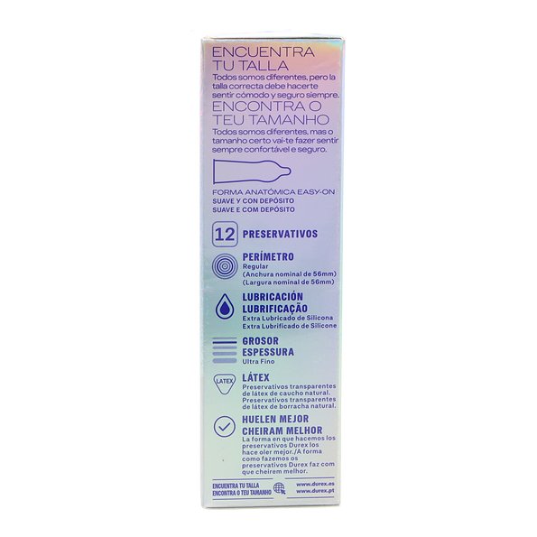 Durex Invisible Extra Lubricated Condoms 12