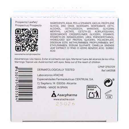 Essentielle Green Tea Mask 50ml Atache