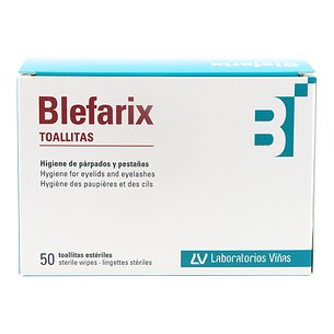 Lenços umedecidos esterilizados Blefarix 50 unidades