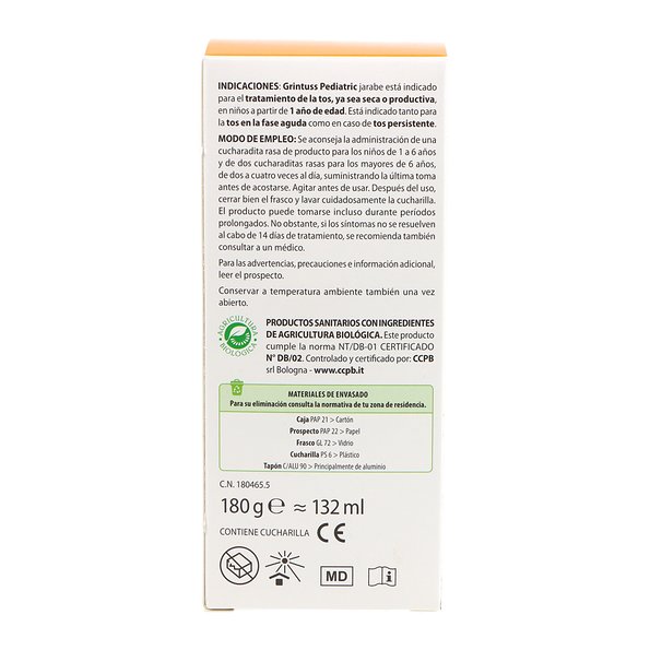 Grintuss Pediatric Syrup 1 Bottle 180 ml