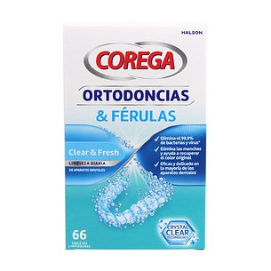 Corega Ortodoncias Ferulas 66 Tabletas Limpiador