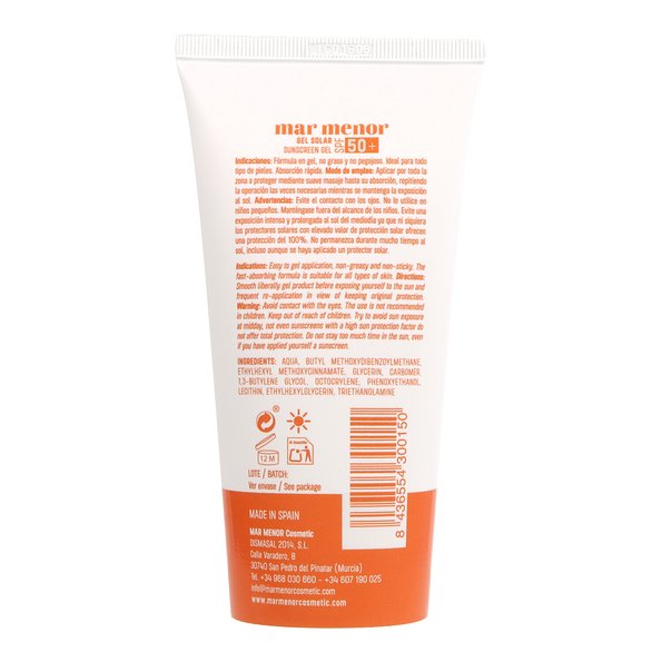 Mar Menor Gel Solar 50spf  Facial Y Corporal 200ml 