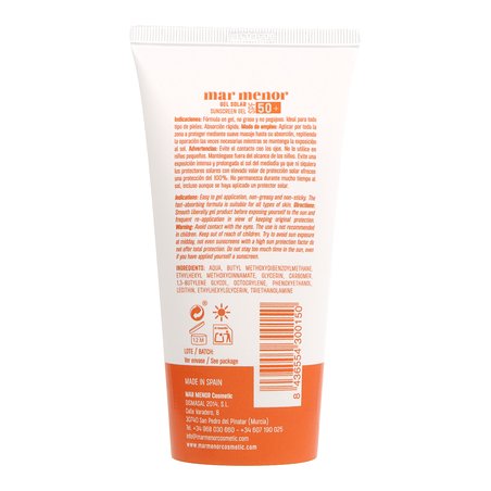 Mar Menor Gel Solar 50spf  Facial Y Corporal 200ml 
