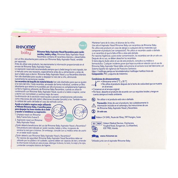 Rhinomer Baby Refills 20 Unidades Promo