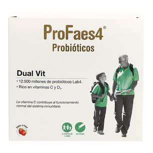 Profaes4 Dual Vit 30 Sticks Strawberry Flavor