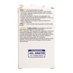 Lephanet Augenreinigungstücher 30 + 12 Einheiten Promo 2