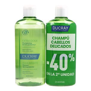 Ducray Champu Equilibrante 2x400 ml Promo