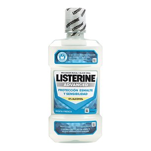 Listerine Advanced Esmalte e Proteção Sensível Menta Fresca 500ml