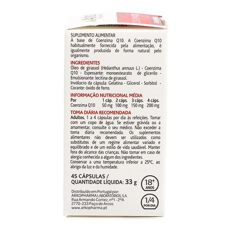 Coenzima Q10 Arkovital 45 Cápsulas