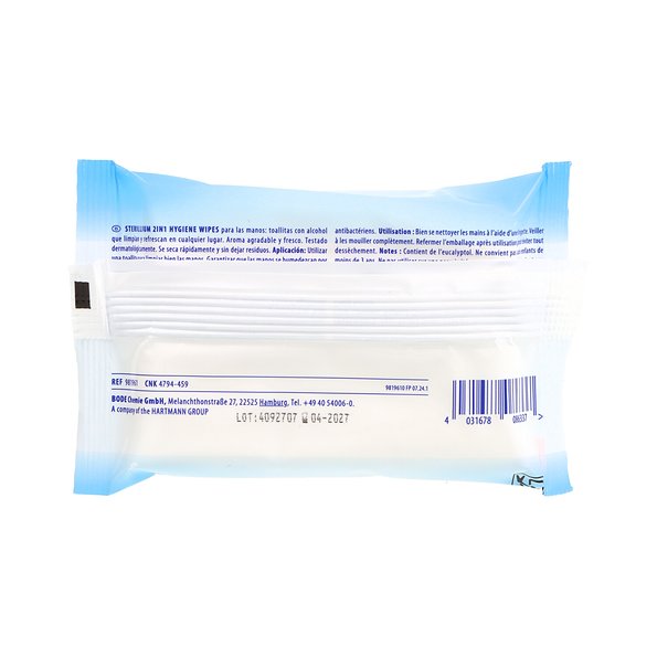 Lenços umedecidos Sterillium 2 em 1 15 unidades