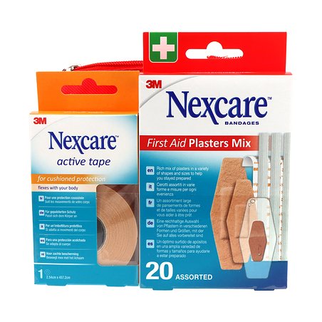 Kit de primeiros socorros 3m Nexcare Curativos de primeiros socorros Mix 20 curativos