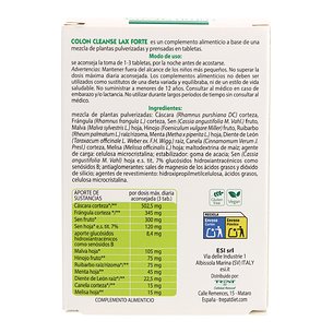 Colon Cleanse Lax Forte 30 Tabletten Esi 2