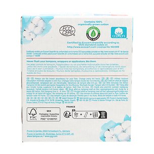 Tampões de algodão orgânico Tampax Compak Super 14 unidades 2