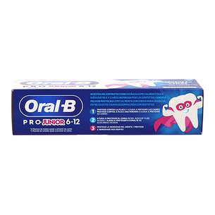 Creme dental Oral-b Junior 6-12 anos 75 ml sabor suave 2