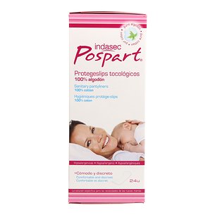 Indasec Postpartum Baumwoll-Slipeinlagen 24 Einheiten