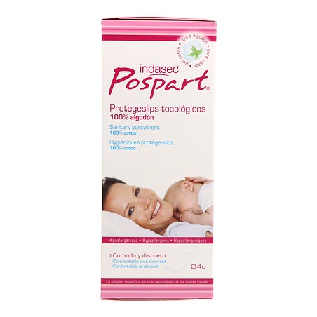 Indasec Pospart Algodon Protegeslips 24 Uds