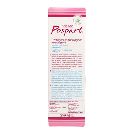 Indasec Pospart Algodon Protegeslips 24 Uds
