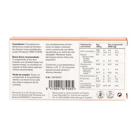 Casenbiotic 30 Comprimidos Sabor Morango