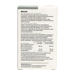 Boldo 60 Tabletten Soria Natural 2