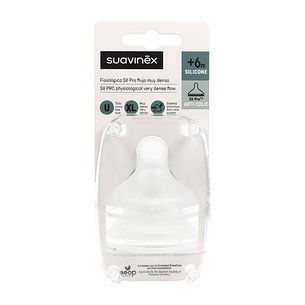 Suavinex Dense Flow Physiologischer Silikonsauger 2