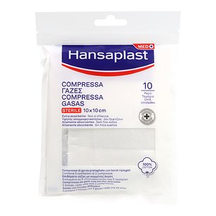 Hansaplast Sterile Gauze 10x10 Cm 10 Units