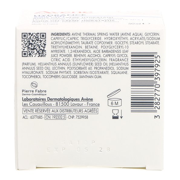 Avene Hydrance Aqua Gel 50 ml