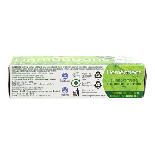 Homeodent Toothpaste 75 ml Boiron Chlorophyll