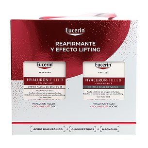 Eucerin Hyaluronfiller Volumelift Normale Mischhaut Tag LSF 15 + Hyaluronfiller Volumen Nachtcreme